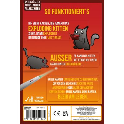 Exploding Kittens: 2-Spieler-Edition