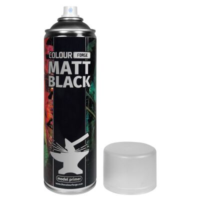 Colour Forge Spray: Matt Black (500ml) Deckel offen