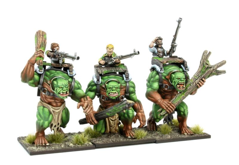Kings of War: Halfling Forest Troll Gunners