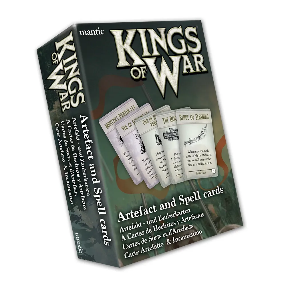 Kings of War: Card Deck Spell & Artefact Cards