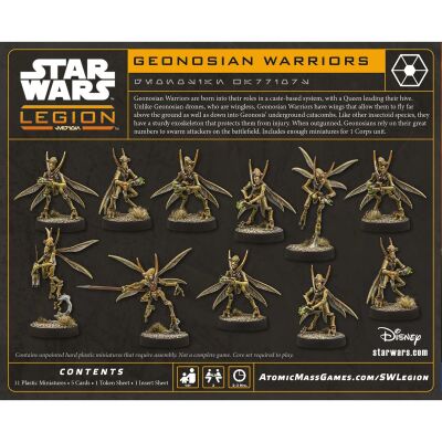 Star Wars: Legion &ndash; Geonosian Warriors Verpackung R&uuml;ckseite