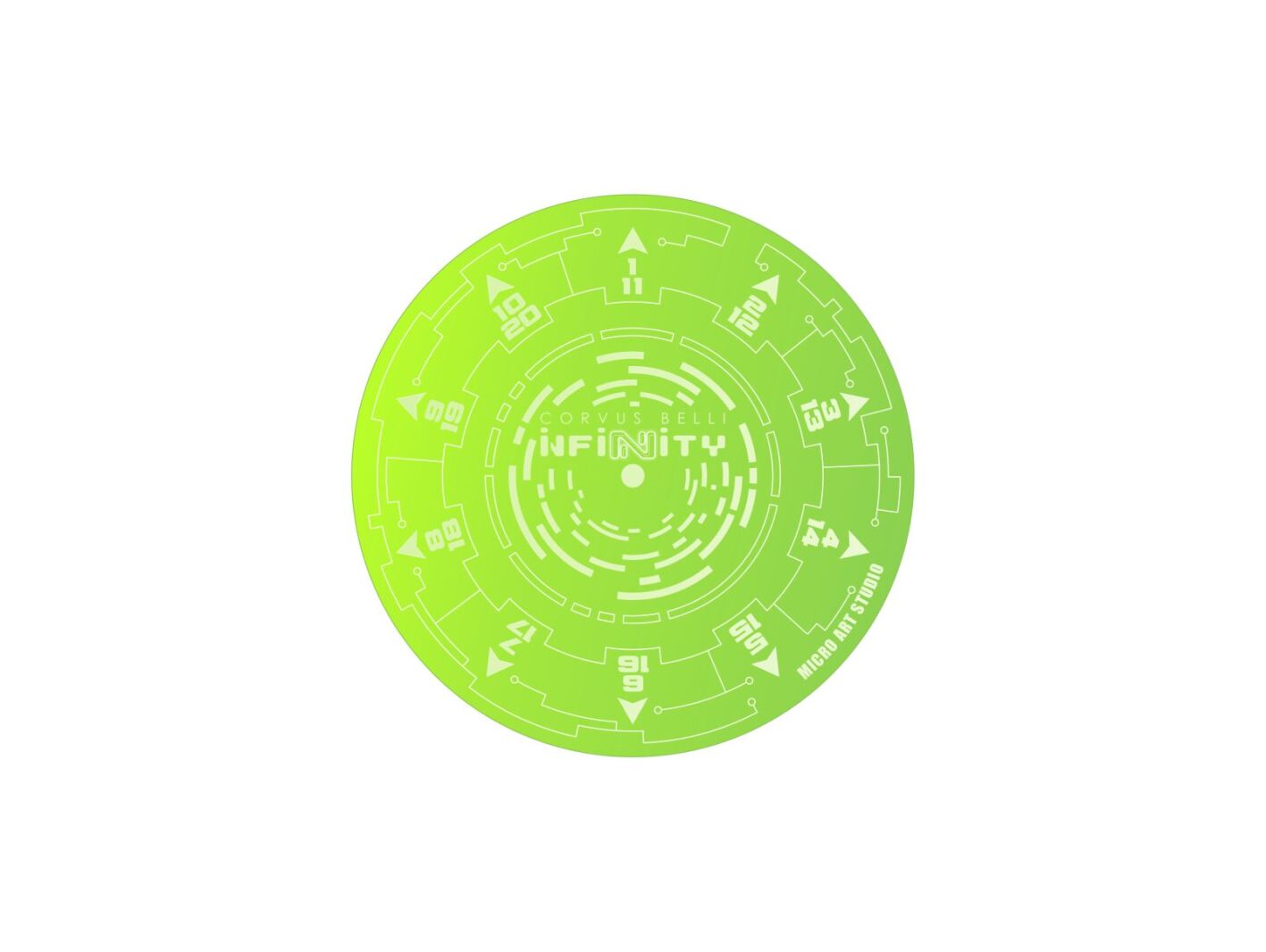 Infinity Blast Templates N5 Fluo Green
