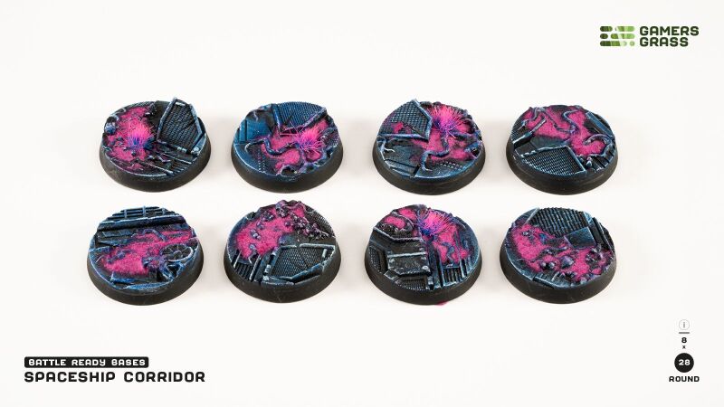 Alien Infestation Bases Round 28mm (x8)