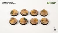 Deserts of Maahl Bases Round 28mm (x8)