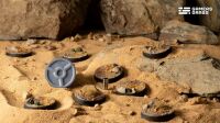 Deserts of Maahl Bases Round 28mm (x8)