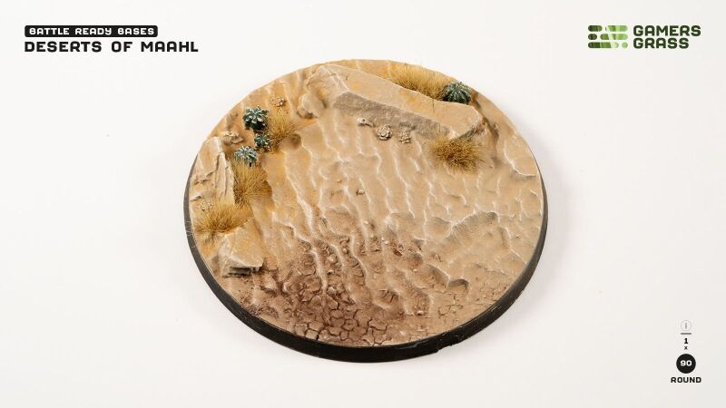Deserts of Maahl Bases Round 90mm (x1)