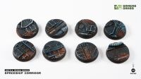 Spaceship Corridor Bases Round 28mm (x8)