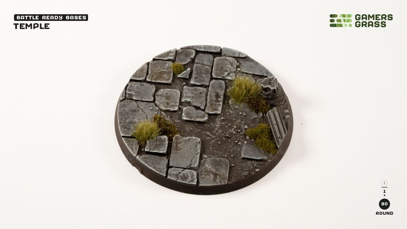 Temple Bases Round 80mm (x1)