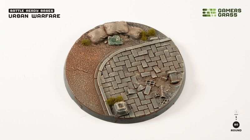 Urban Warfare Bases Round 80mm (x1)