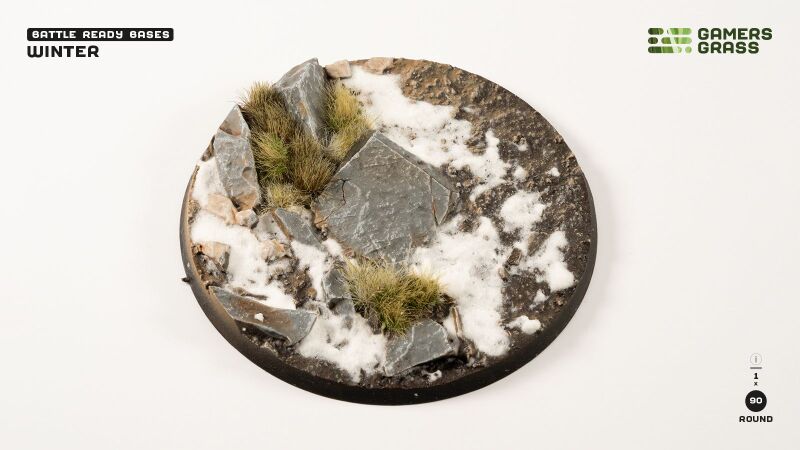 Winter Bases Round 90mm (x1)
