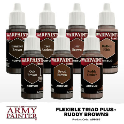 Warpaints Fanatic: Ruddy Browns Flexible Triad (7x18ml) Inhalt
