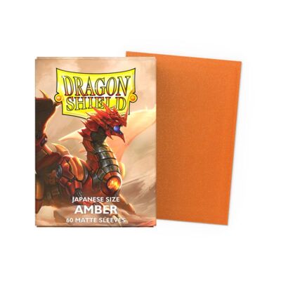 Dragon Shield Matte Japanese Size Sleeves - Amber (60...