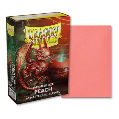 Dragon Shield Dual Matte Japanese Size Sleeves - Peach...