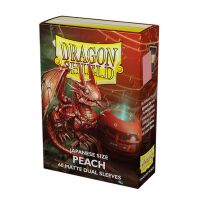 Dragon Shield Dual Matte Japanese Size Sleeves - Peach (60 Sleeves)
