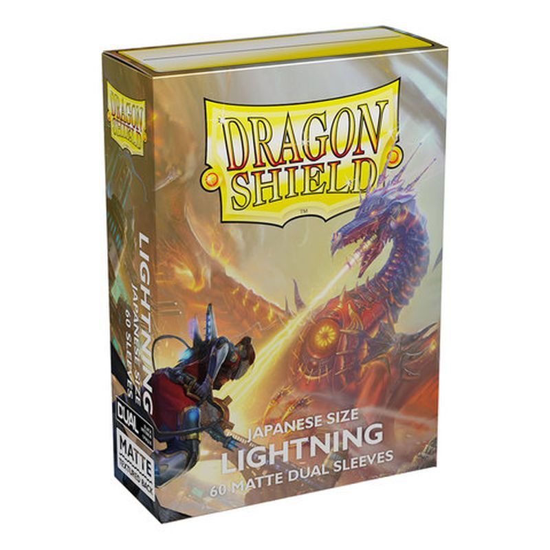 Dragon Shield Dual Matte Japanese Size Sleeves - Lightning (60 Sleeves)