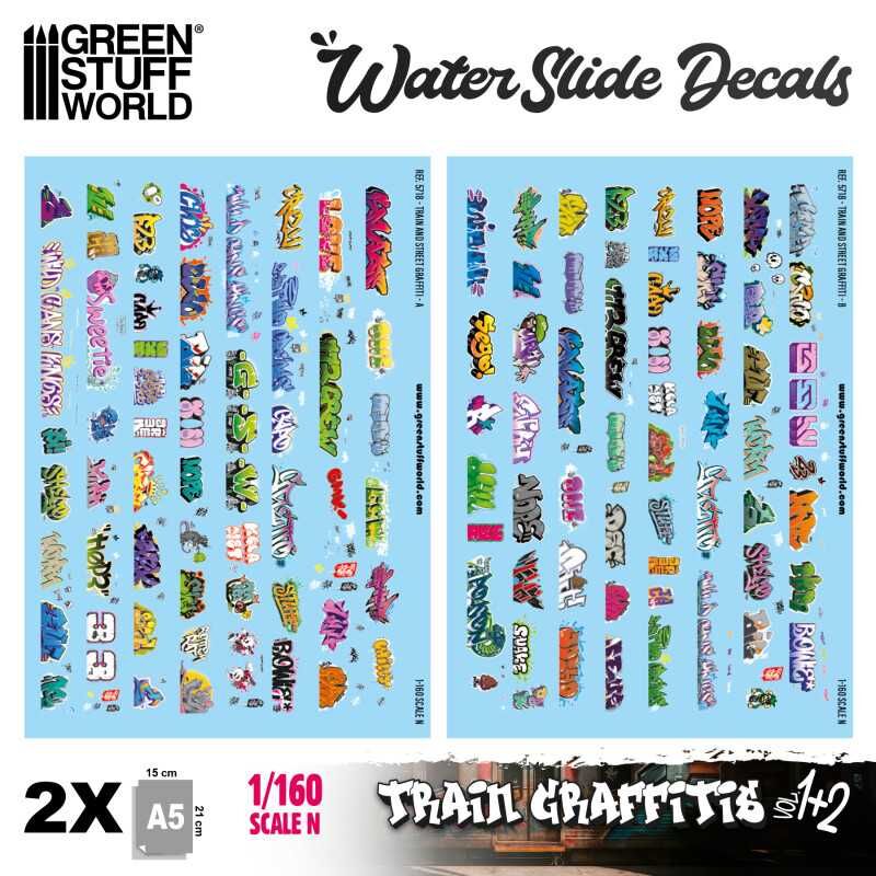 Waterslide Decals 1:160 N - Graffiti