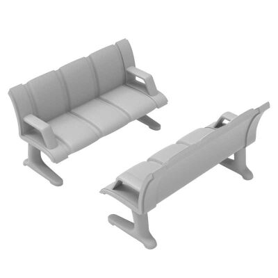 2x Traversenbänke 1:48 Set