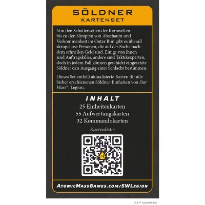Star Wars: Legion &ndash; S&ouml;ldner Kartenset