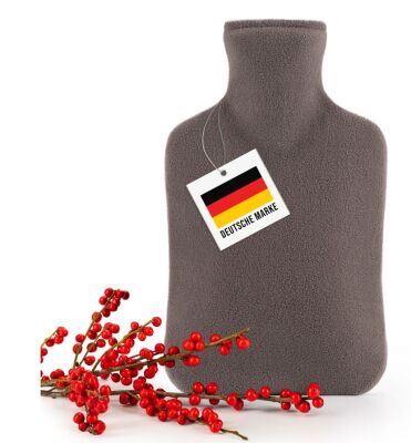 Blumtal - Graue Wärmflasche Santi (1,5l)