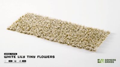 White Lily Tiny Flowers Diorama