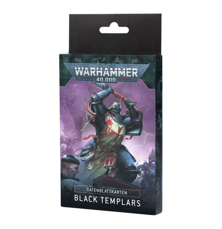 Datenblattkarten: Black Templars (Deutsch)