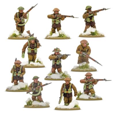 British &amp; Canadian Infantry (Winter) Starter Army Crossing The Rhine