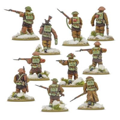 British &amp; Canadian Infantry (Winter) Starter Army Crossing The Rhine