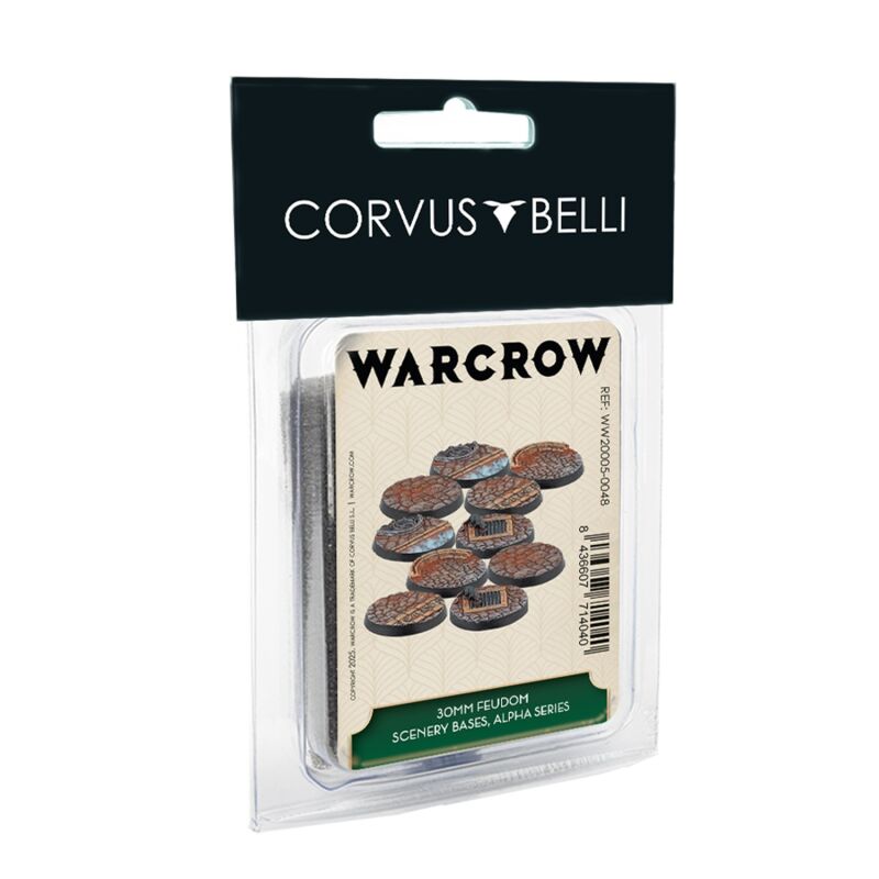 30mm Feudom Scenery Bases, Alpha Series Verpackung