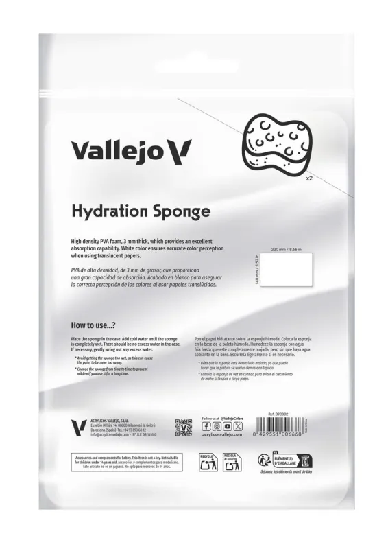 Hydration Sponge wiederverwendbar - Vallejo