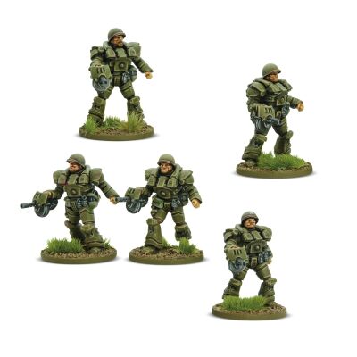 US Heavy Infantry (5 Miniatures)