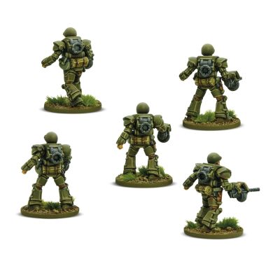 US Heavy Infantry (5 Miniatures)