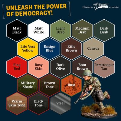 Warpaints Fanatic Historical: WWII American (20x18ml)