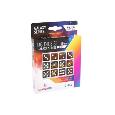 Galaxy Series - Mars - 16 mm D6 Würfel - Abgerundet...
