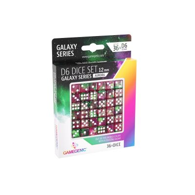 Galaxy Series - Aurora - 12 mm D6 Würfel -...