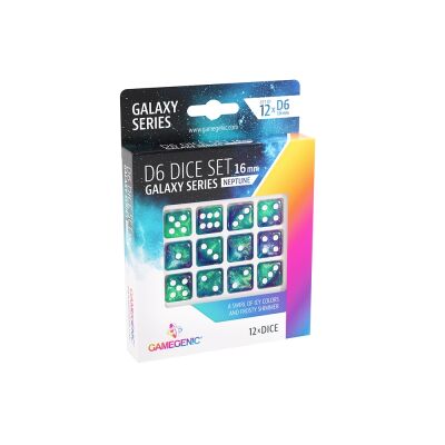 Galaxy Series - Neptune - 16 mm D6 Würfel -...
