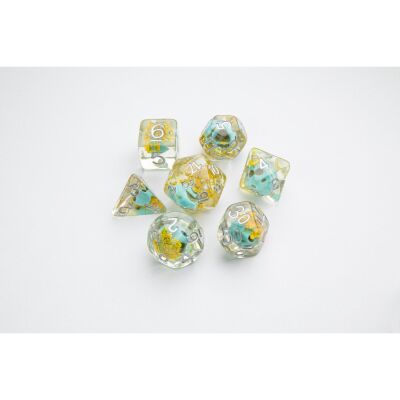 Embraced Series - Green Skull - RPG Dice Set