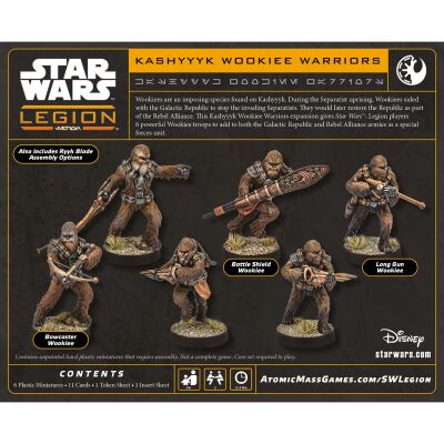 Star Wars: Legion &ndash; Kashyyyk Wookie Warriors R&uuml;ckseite