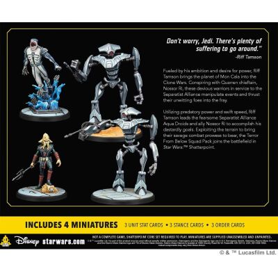 Star Wars: Shatterpoint &ndash; Terror From Below Squad Pack R&uuml;ckseite