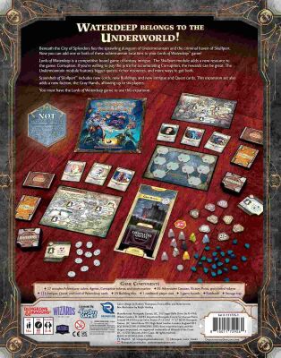 Dungeons &amp; Dragons Lords of Waterdeep: Scoundrels of Skullport (Englisch) R&uuml;ckseite