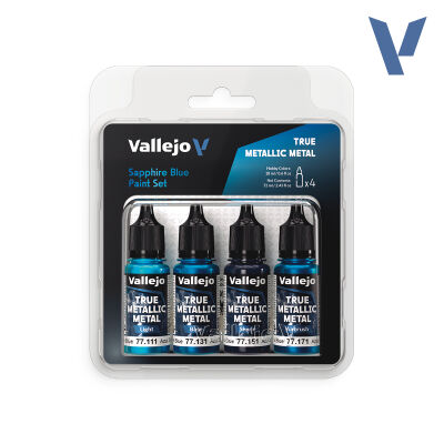 77.256 Sapphire Blue Paint Set Verpackung