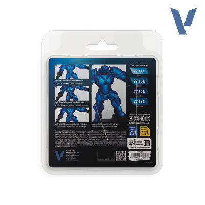 77.256 Sapphire Blue Paint Set R&uuml;ckseite