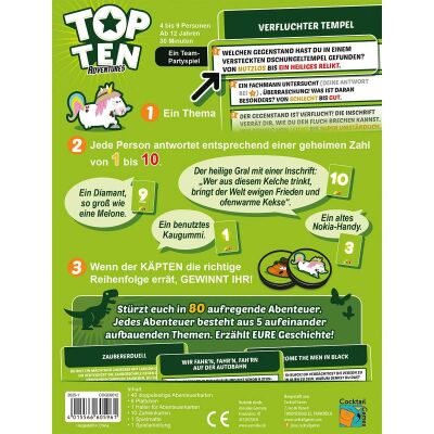 Top Ten Adventures R&uuml;ckseite