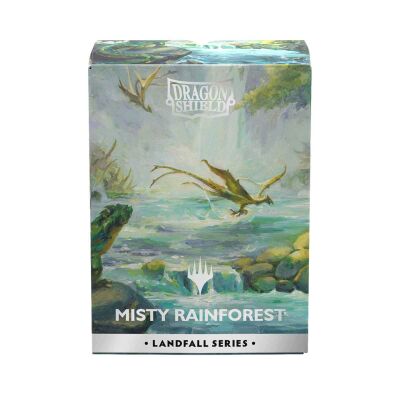 Dragon Shield Matte Dual Art Sleeves - MTG Landfall Series - Misty Rainforest (100)