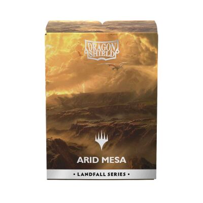 Dragon Shield Matte Dual Art Sleeves - MTG Landfall Series - Arid Mesa (100) H&uuml;lle Vorder- und R&uuml;ckseite
