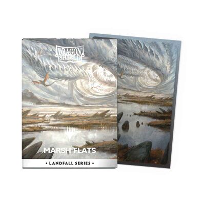 Dragon Shield Matte Dual Art Sleeves - MTG Landfall Series - Marsh Flats (100) Verpackung und H&uuml;lle