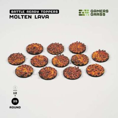 Molten Lava - Round 25mm (x12) Inhalt