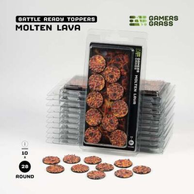 Molten Lava - Round 28mm (x10) Verpackung