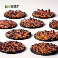 Molten Lava - Round 28mm (x10) Bases