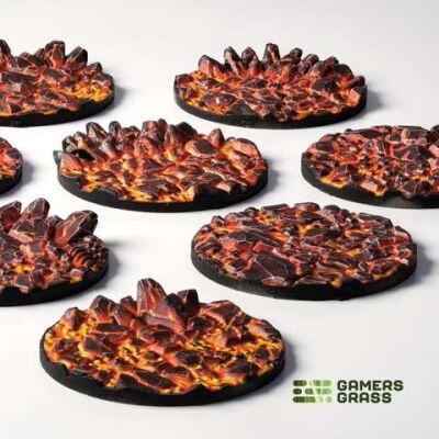 Molten Lava - Round 32mm (x8) Bases
