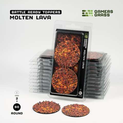Molten Lava - Round 60mm (x2) Verpackung